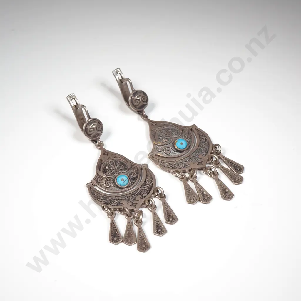 Fancy Sterling Silver Earrings Image 1++