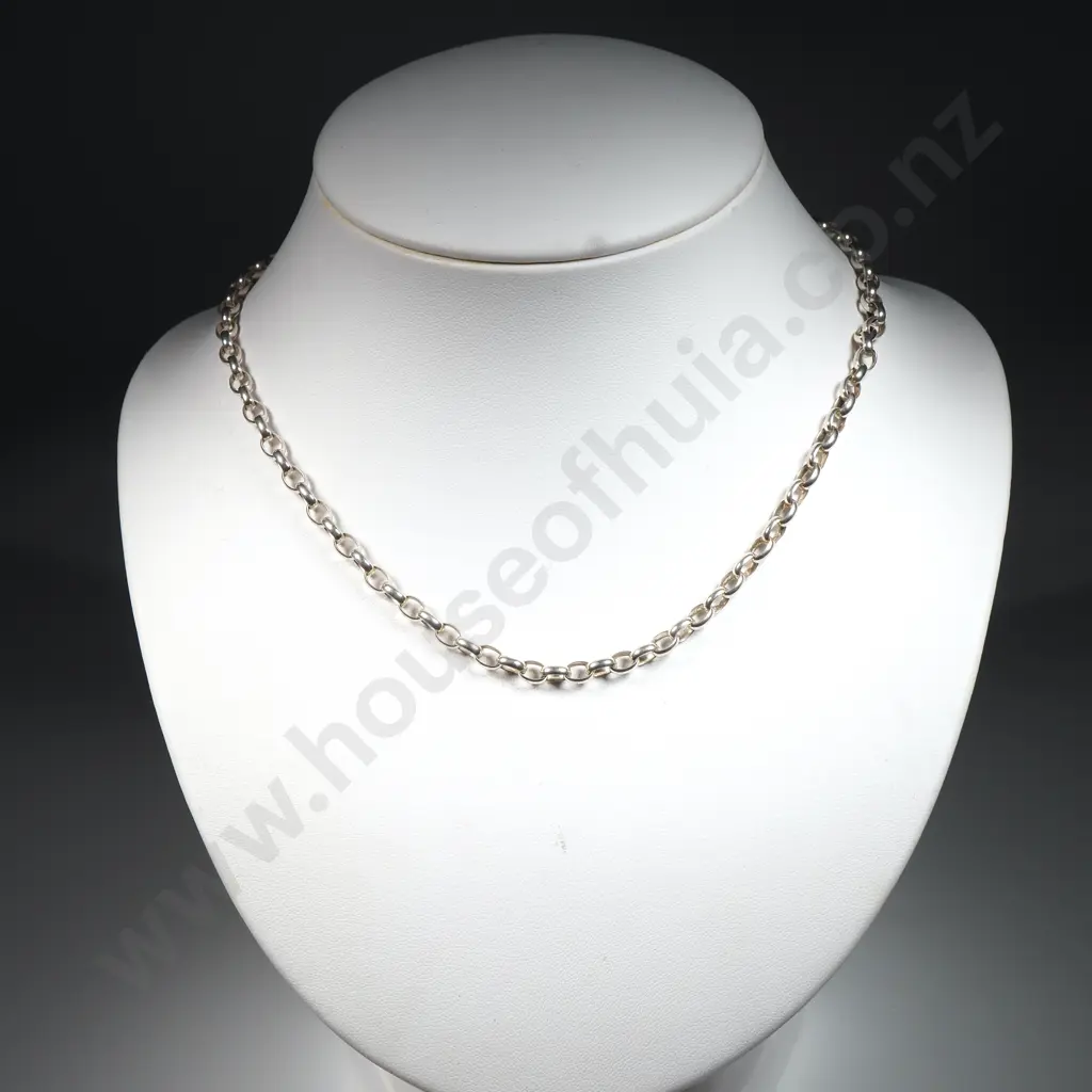 Sterling Silver Belcher Necklace Image 1++