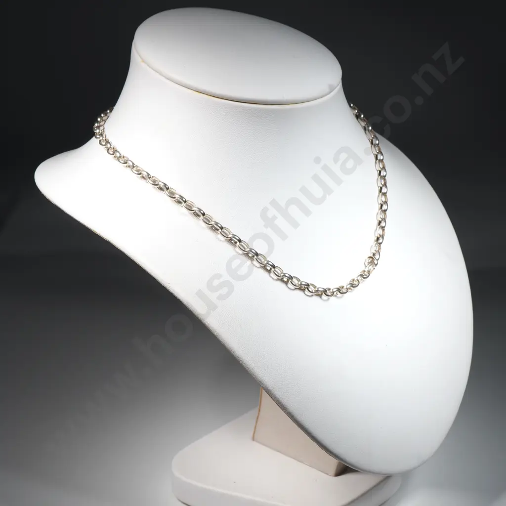 Sterling Silver Belcher Necklace Image 1++