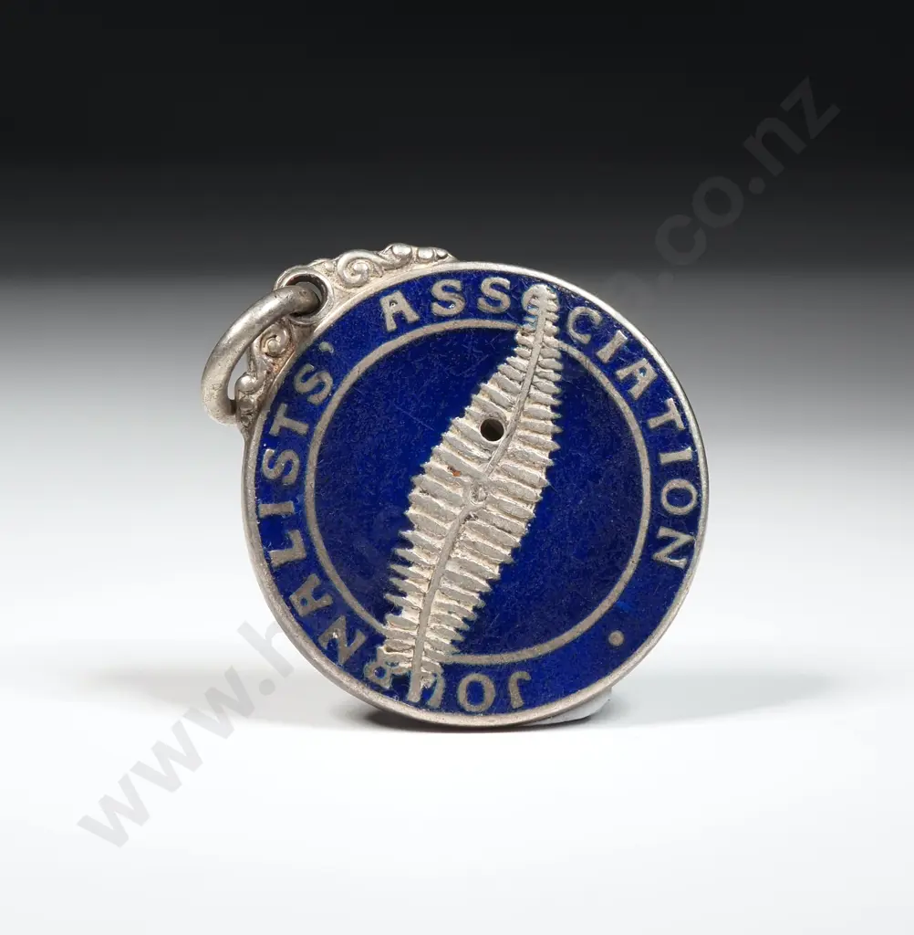 Sterling Silver Journalists Association Fob Medal No. 131 Image 1++