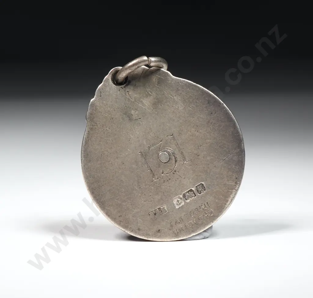 Sterling Silver Journalists Association Fob Medal No. 131 Image 1++