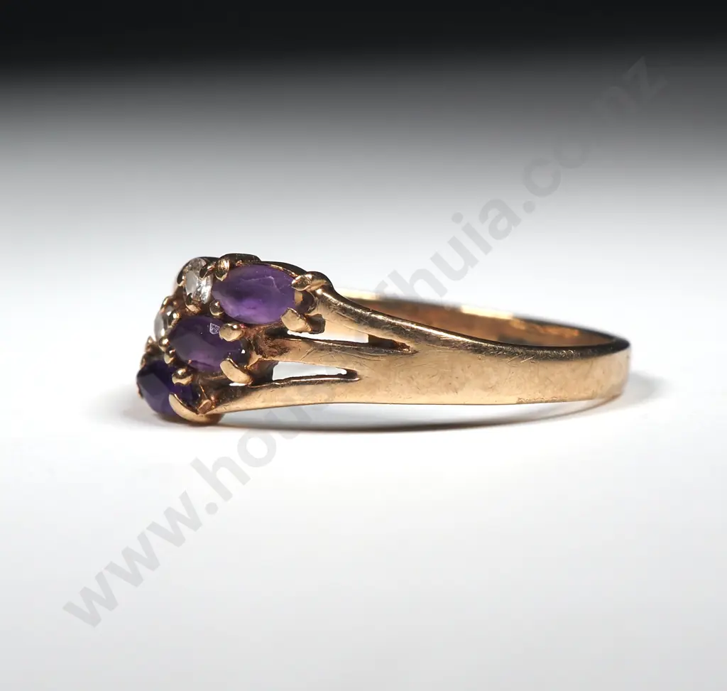 9ct Gold Gem Ring Image 1++