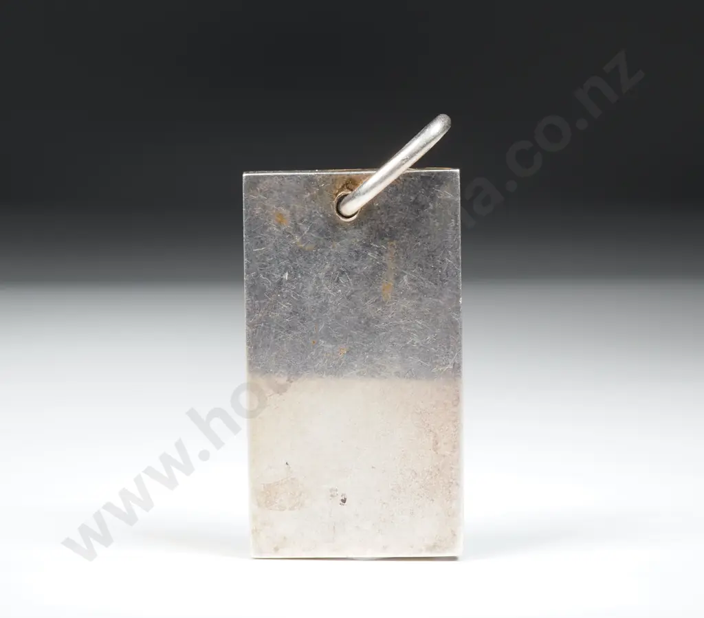 Substantial Sterling Silver Ingot Pendant Image 1++