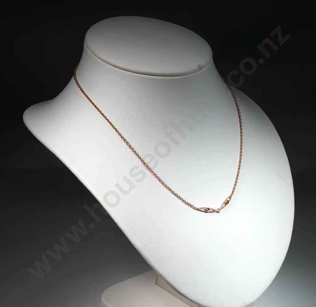 Antique 9ct Rose Gold & Seed Pearl Necklace Image 1++