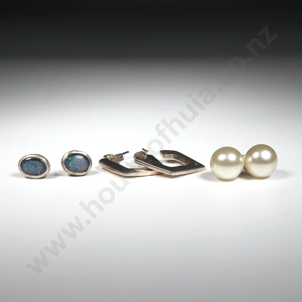 Assorted Sterling Silver Earrings Image 1++