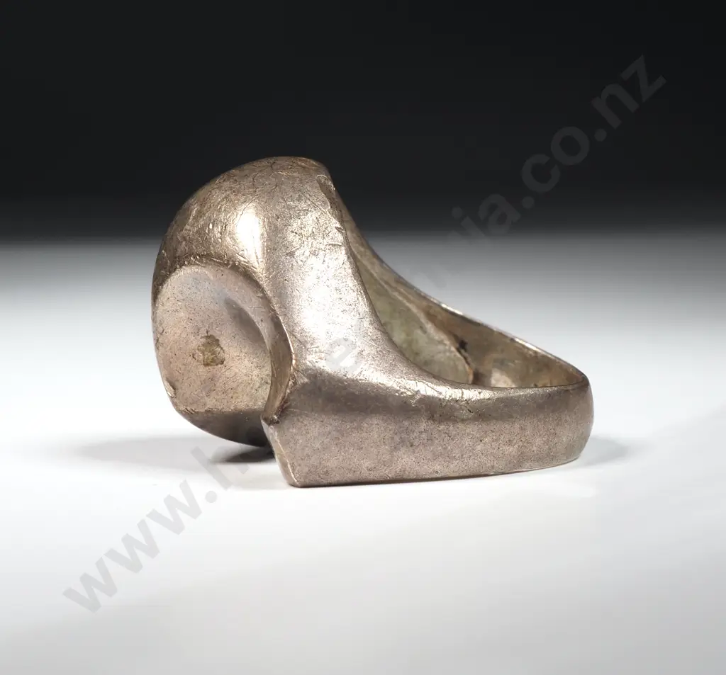 Geometric Sterling Silver Ring Image 1++