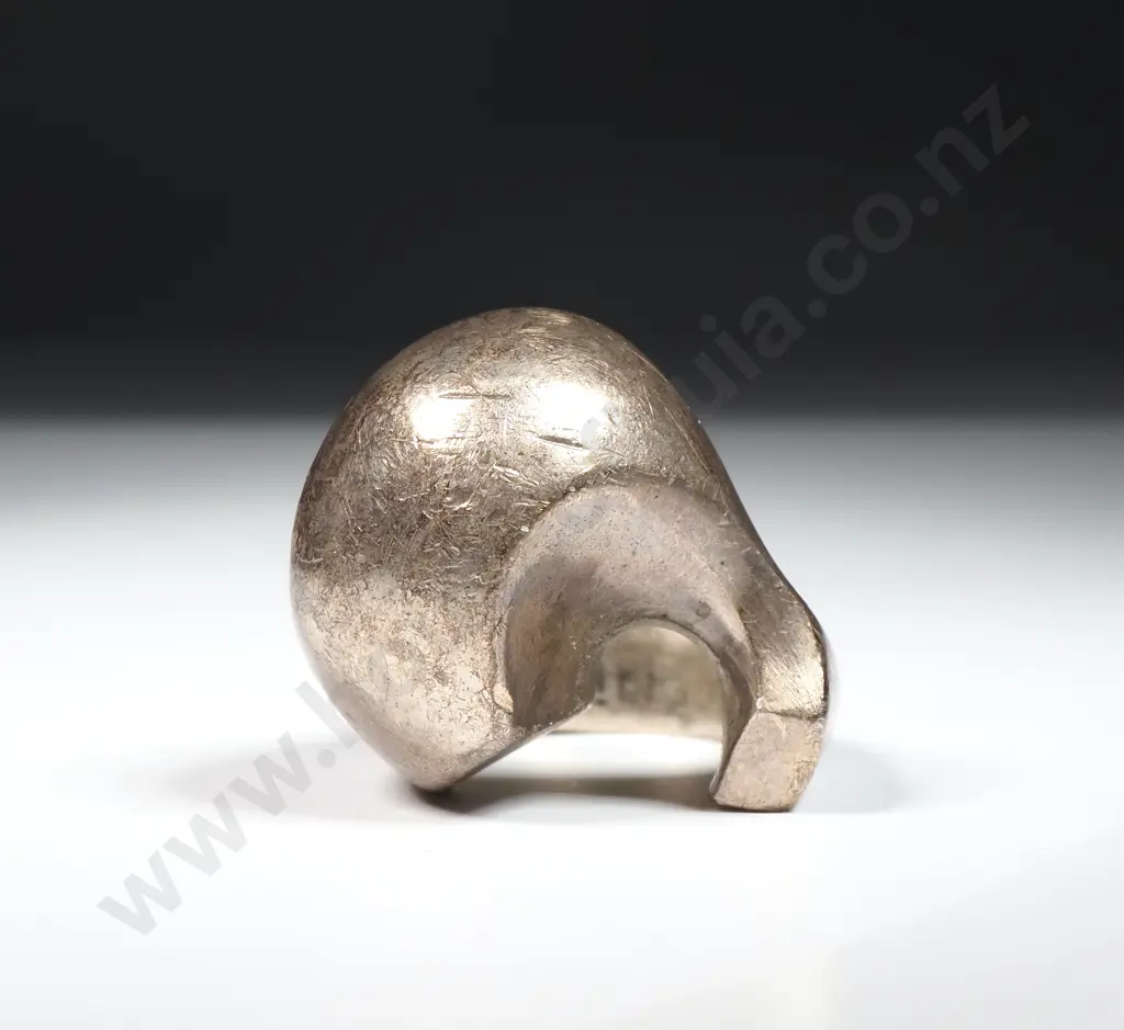 Geometric Sterling Silver Ring Image 1++