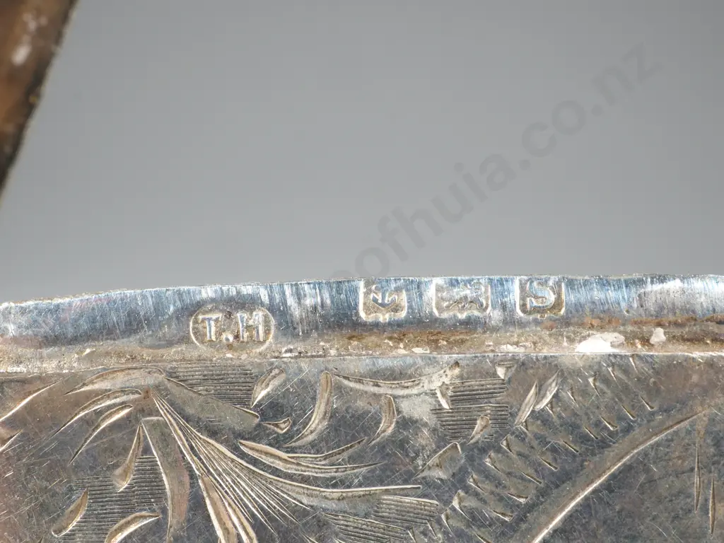 Sterling Silver Vesta Box w Engraving Image 1++