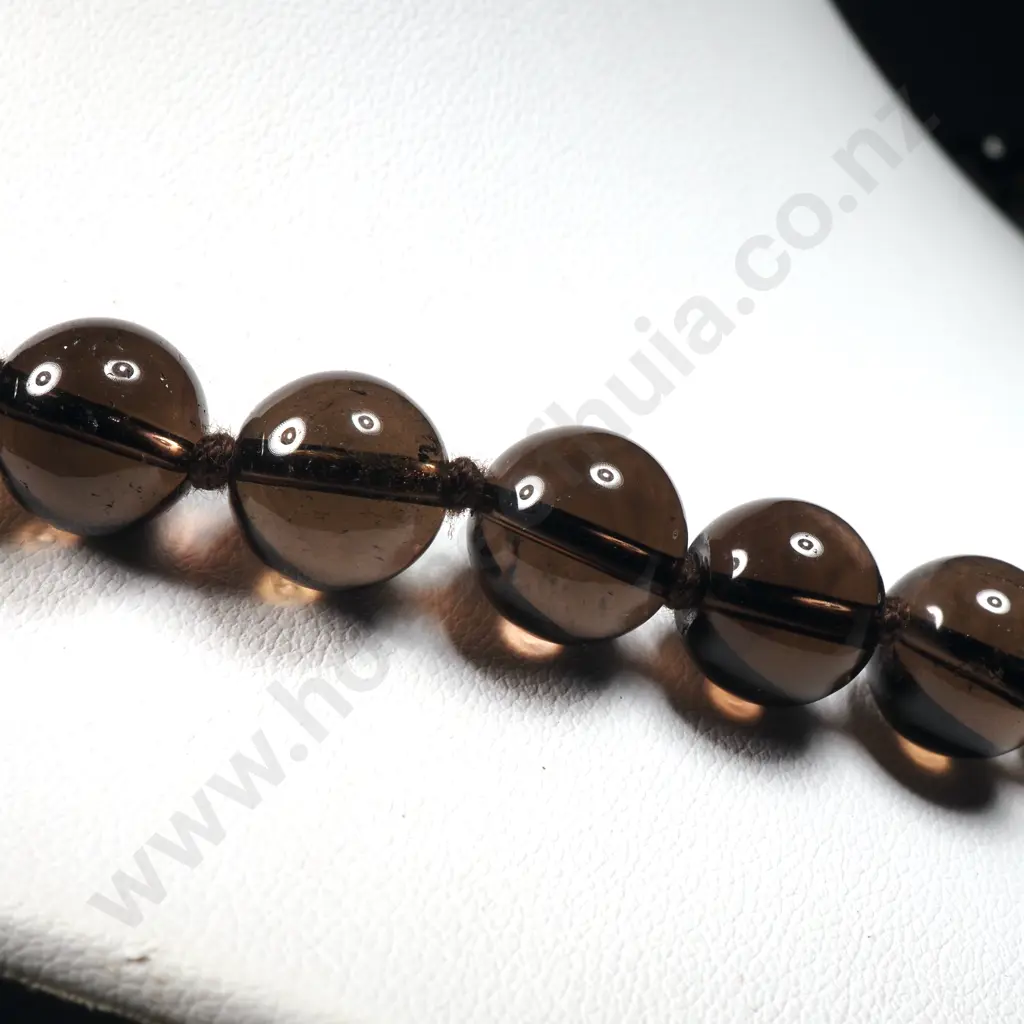 Smoky Topaz Bead Necklace Image 1++