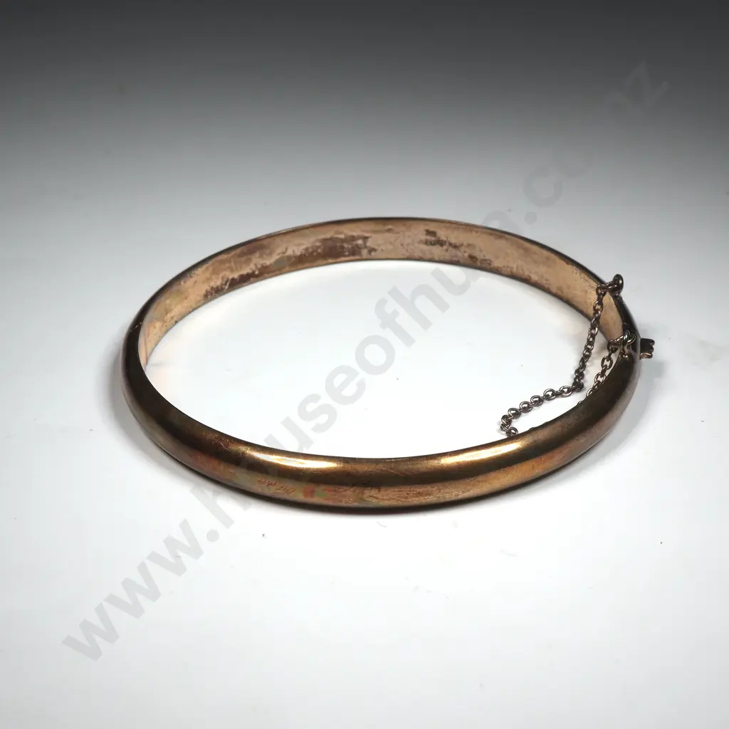 Sterling Silver Snap Bangle Image 1++