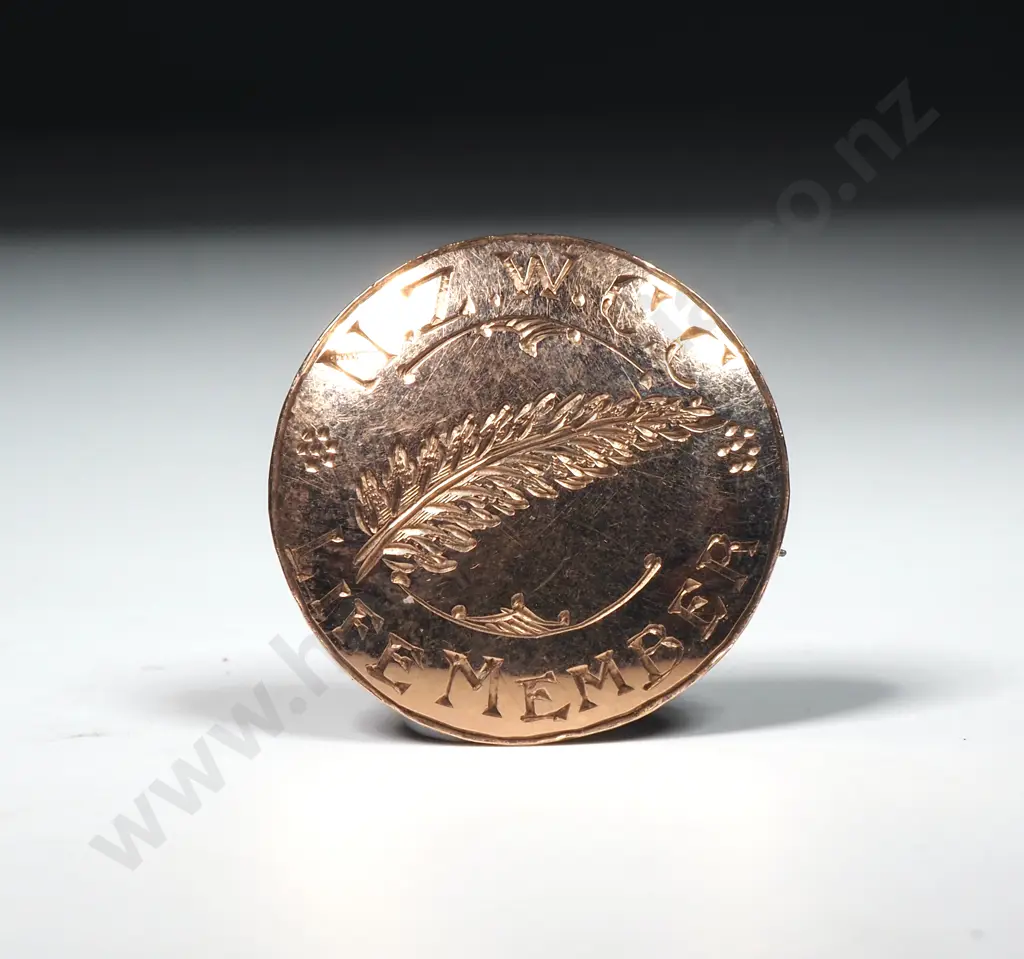 9ct Gold Womens Life Member Badge Image 1++