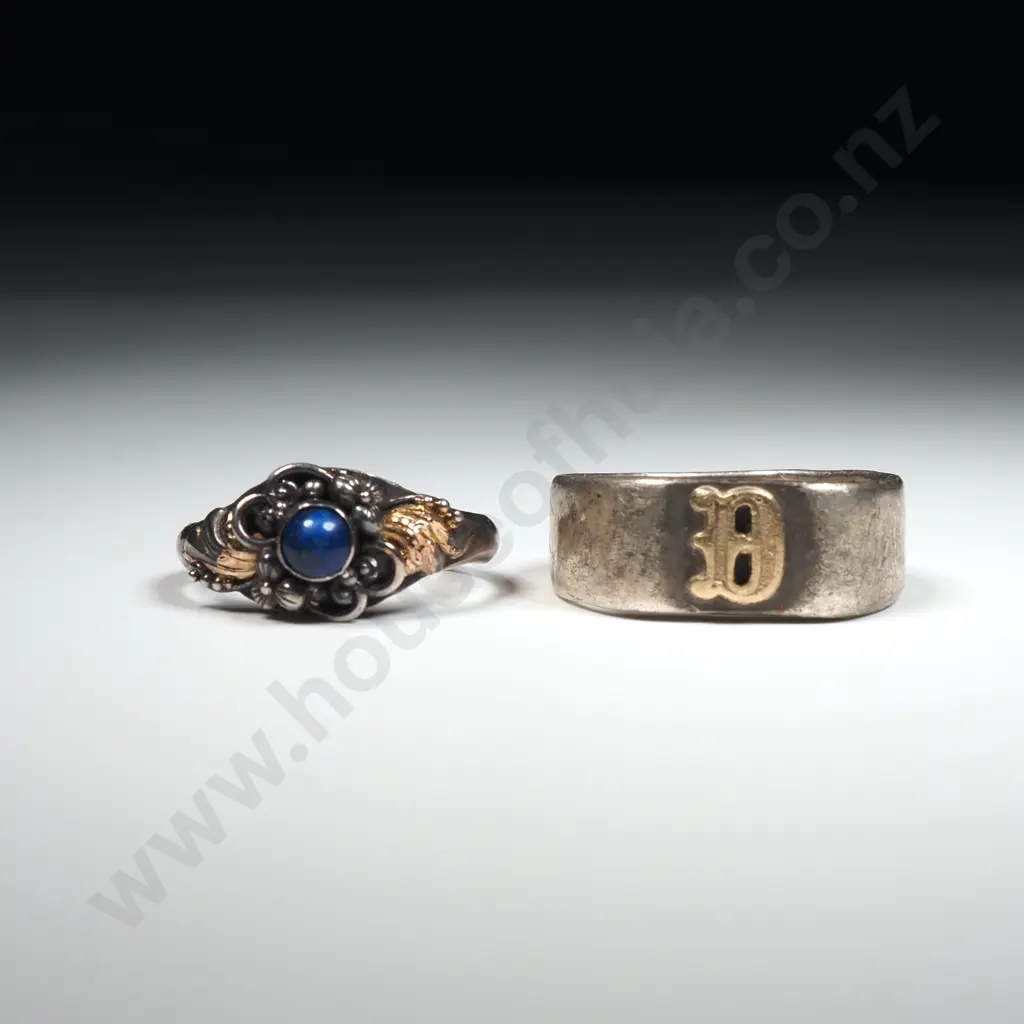Two Sterling Silver Rings Image 1++