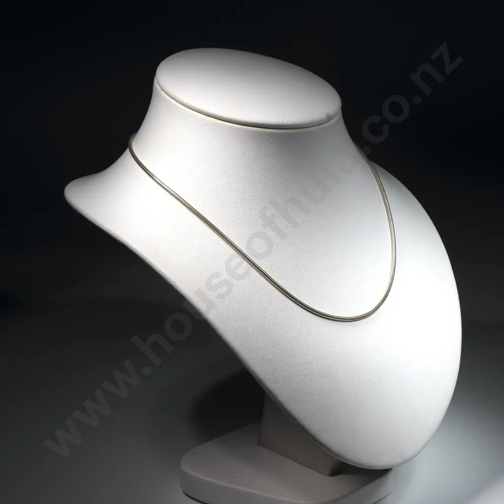 Sterling Silver Snake Necklace  Image 1++