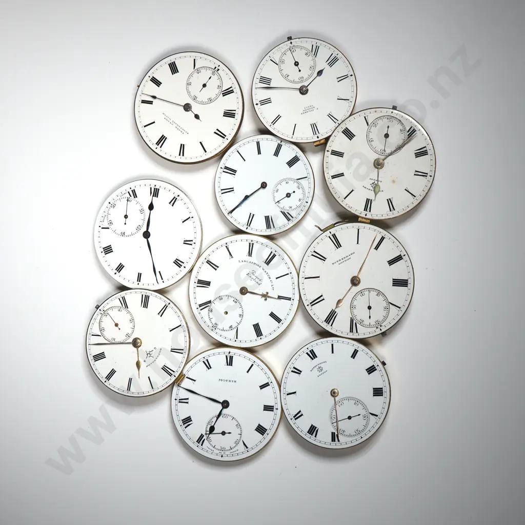 Quantity Of Pocket Watch Movements With Enamel Dials  Image 1++