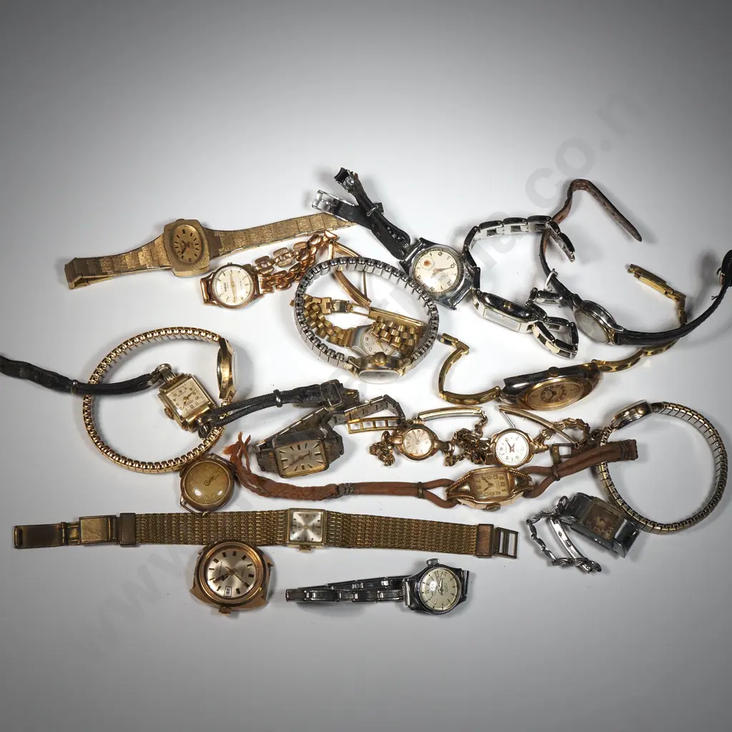 Collection Of Fifteen Vintage Ladies Watches. Not in Working Condition Image 1++