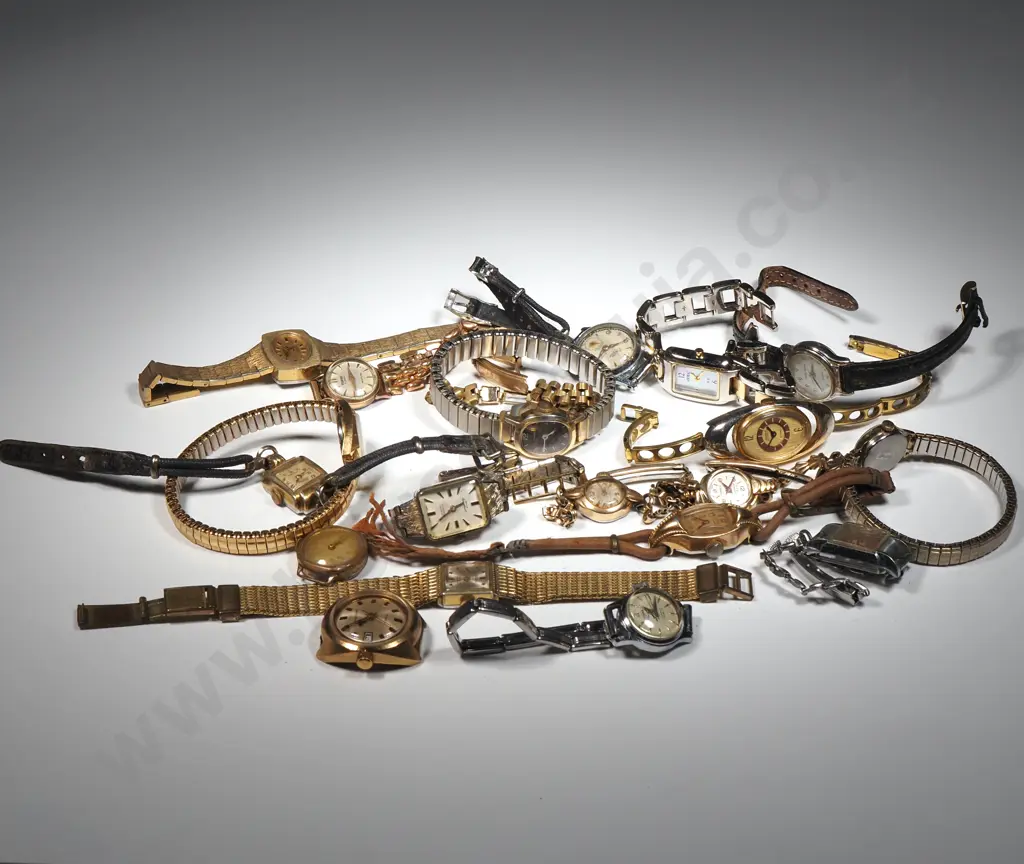 Collection Of Fifteen Vintage Ladies Watches. Not in Working Condition Image 1++