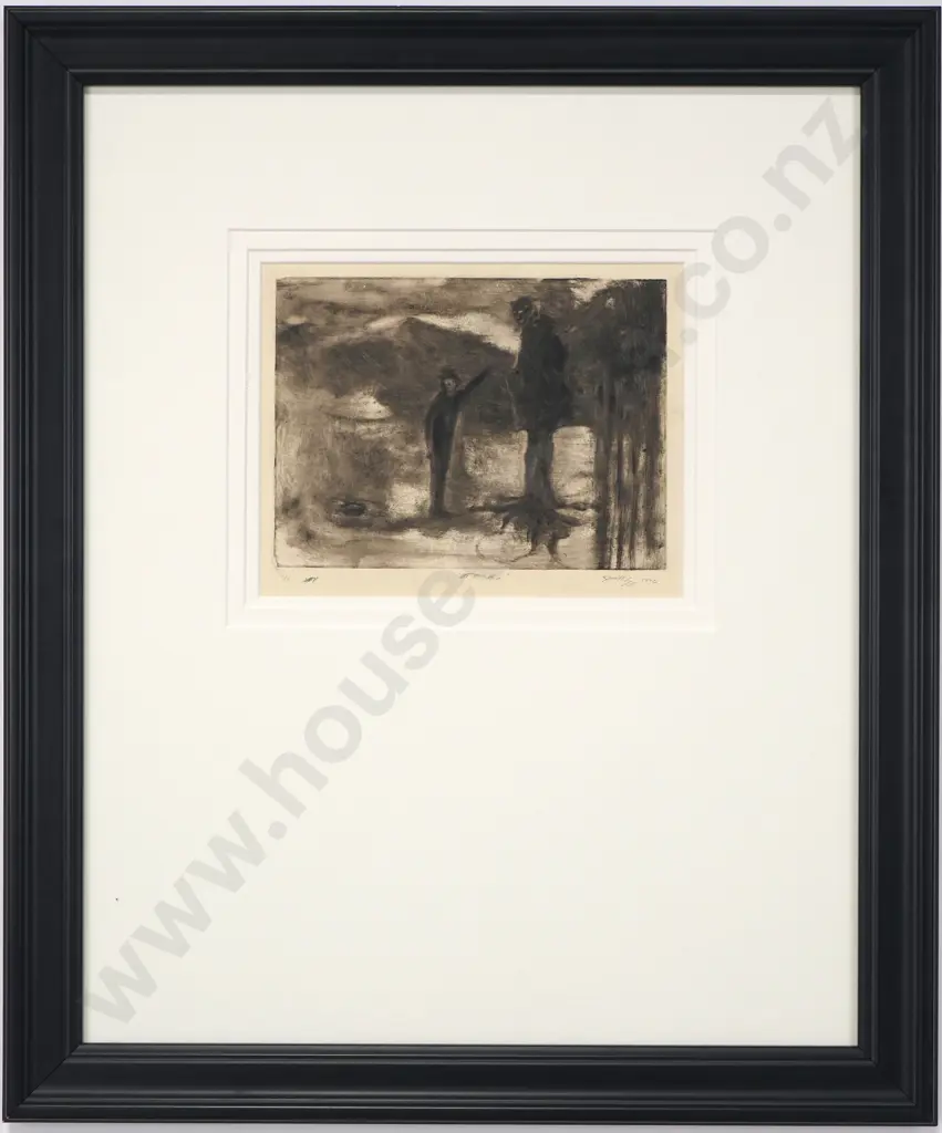 Jason Greig - 'Tombs', Monoprint 1/1(1996) Image 1++