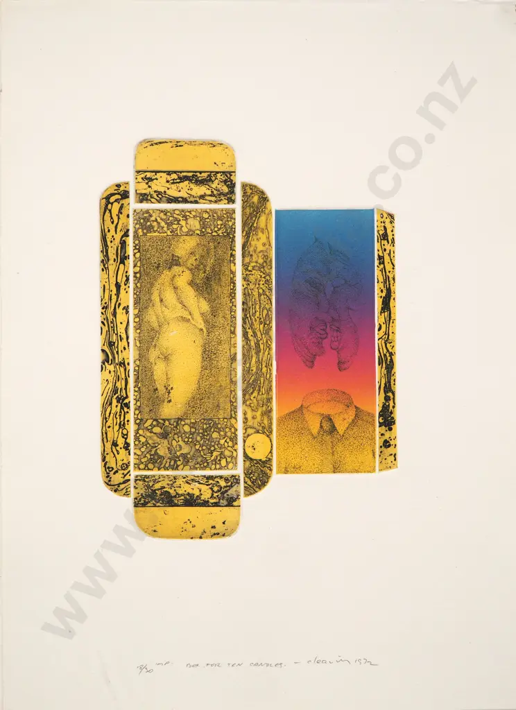 Barry Cleavin - 'Box for Ten Candles', Etching, LE 18/30 (1972) Image 1++