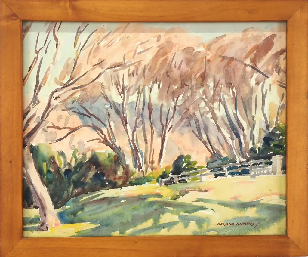 Roland Hipkins - Autumn Landscape, Watercolour Image 1++