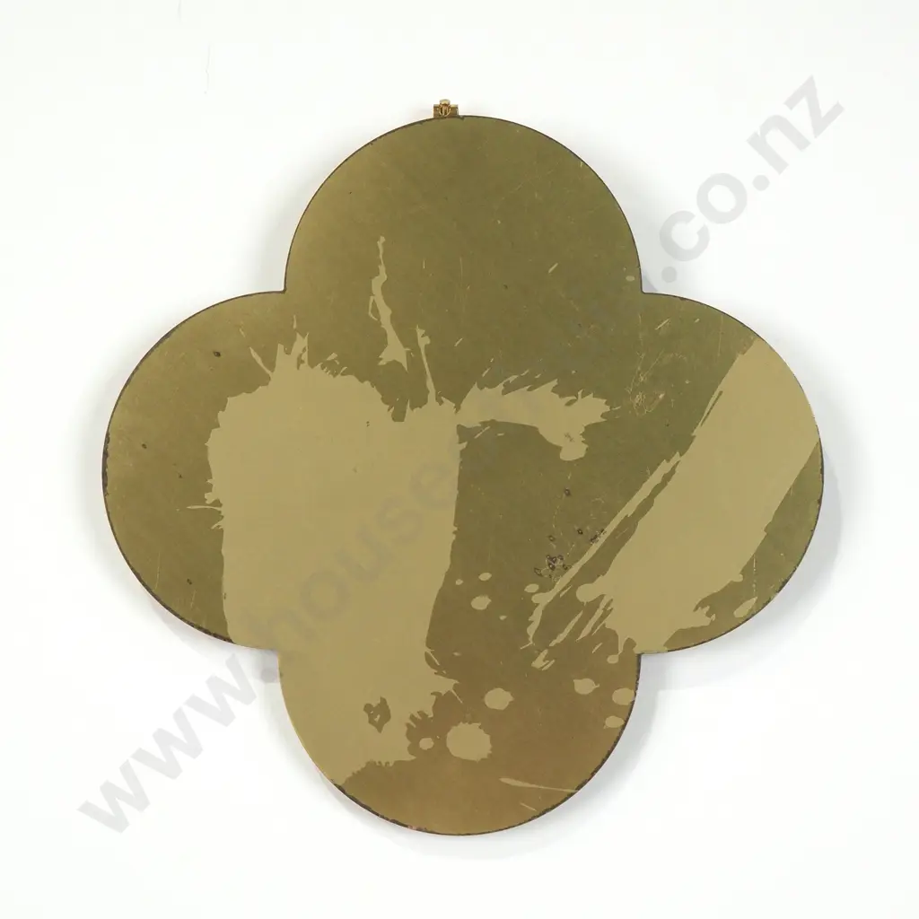 Max Gimblett - 'Remembrance' Silkscreen on lacquered brass quatrefoil (2015) Image 1++