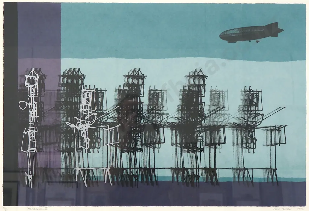 Ted Dutch - 'Horsemen II' Silkscreen, LE 38/40 (1972) Image 1++