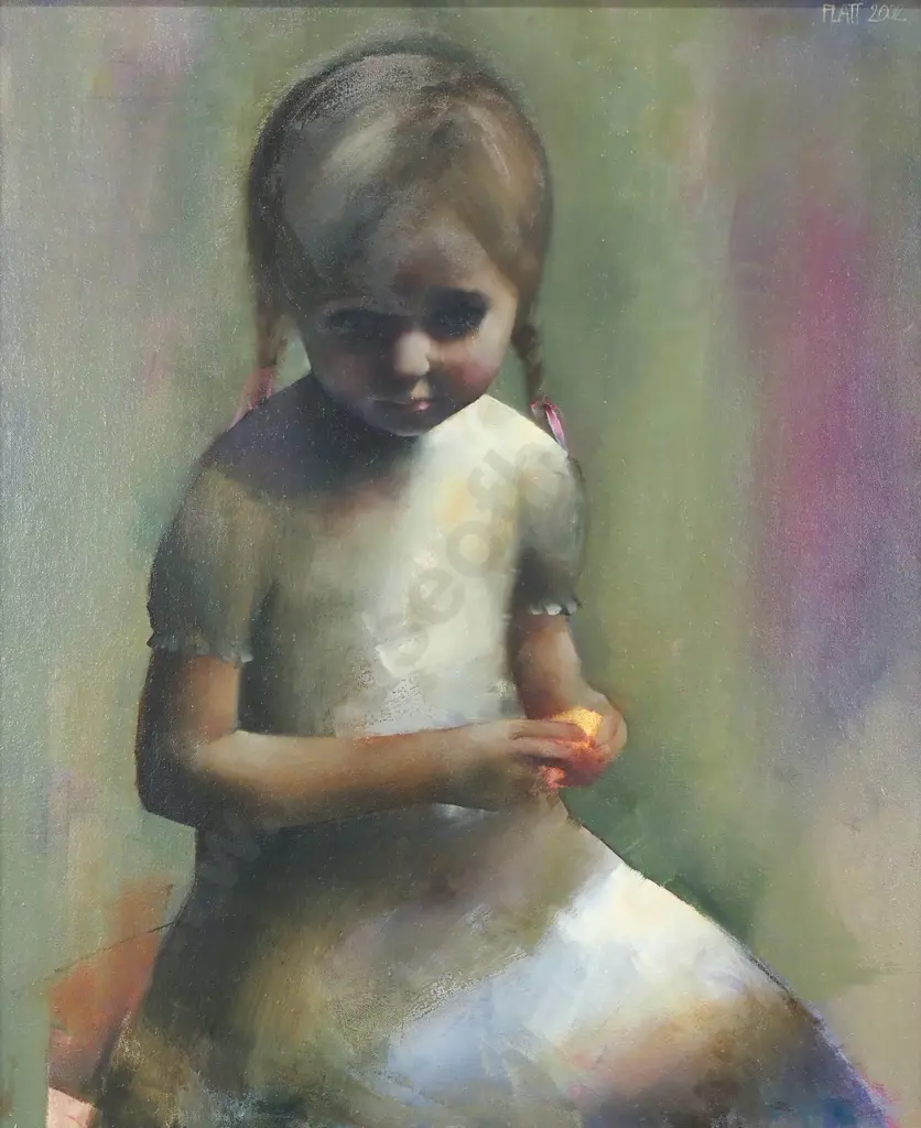 Suzy Platt - Young Girl, Oil on Board (2002) Image 1++