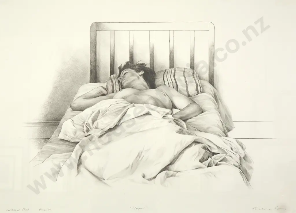 Grahame Charles Sydney - 'Sleeper', Workshop Proof, Print (1992) Image 1++