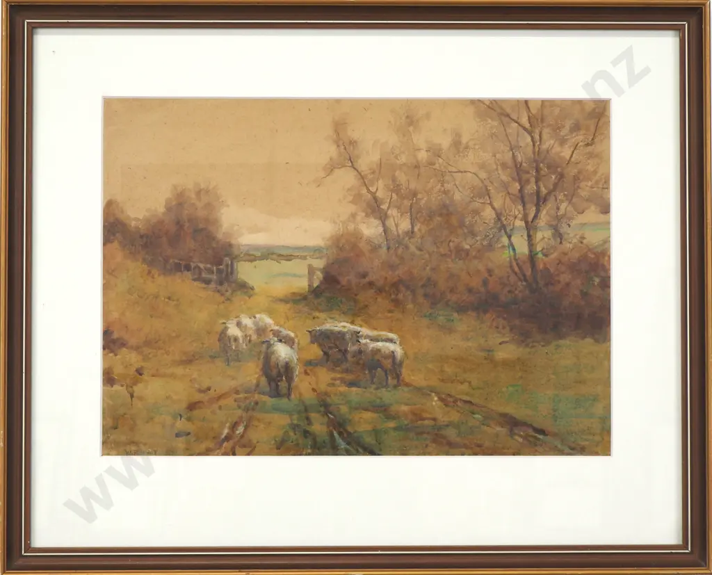 William Rainey (RBA) - Herding, Watercolour (1899) Image 1++