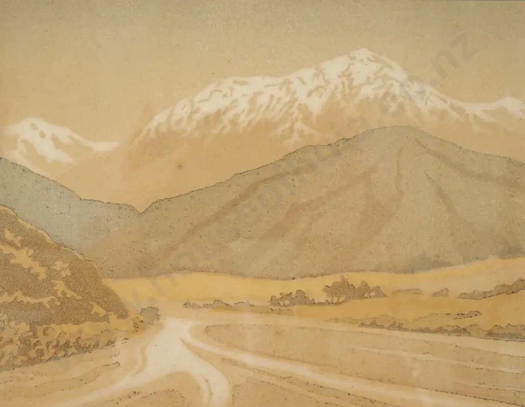 Frank Cameron Forster - Near Bealey, Woodcut Image 1++