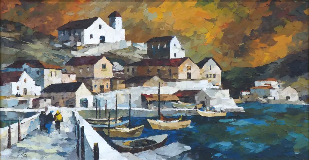 Thomas Esplin - 'Costa Verde, Spain', Oil on Board Image 1++