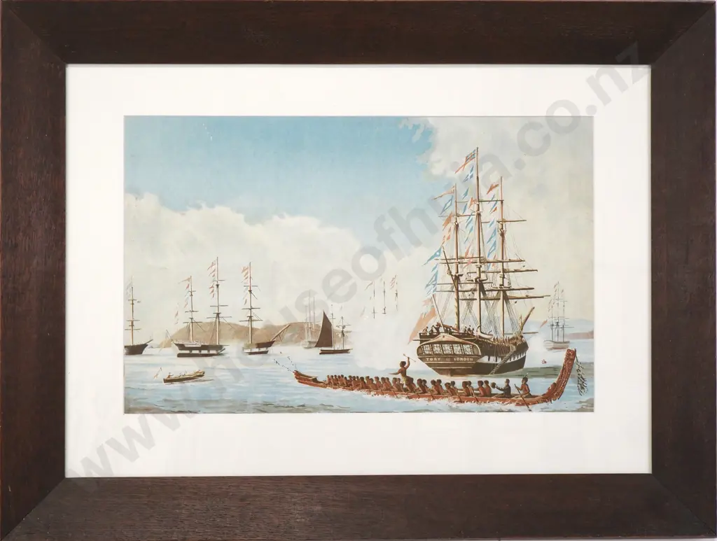 Settlement of Wellington - The New Zealand Company, Chromolithograph Image 1++