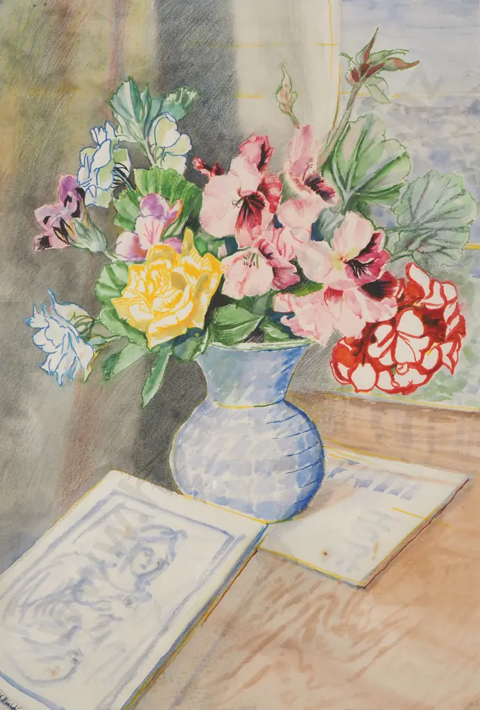 R N Field - Faith & Hope, Watercolour/pencil & ink on Paper Image 1++