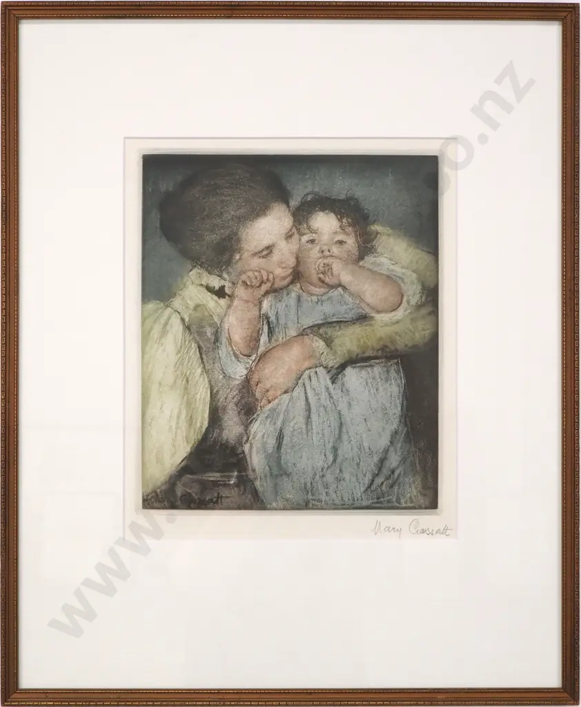 Mary Cassat - Mother & Child, Aquatint Image 1++