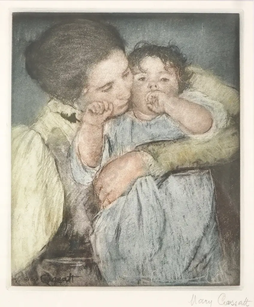 Mary Cassat - Mother & Child, Aquatint Image 1++