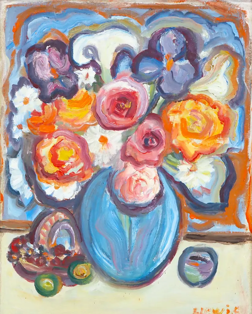 Lily Lewis - Still Life, Oil on Canvas Board Image 1++