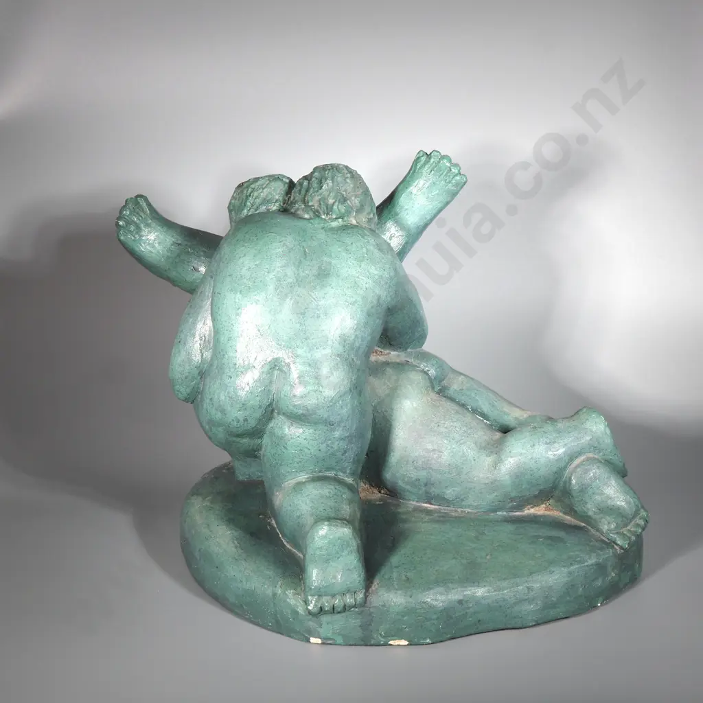 Llewellyn Mark Summers - THE Titanic Posed Couple, Painted Ceramic Sculpture Image 1++