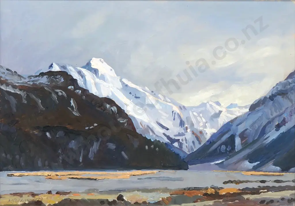 Austen A. Deans - 'Up the Havelock', Oil on Board Image 1++