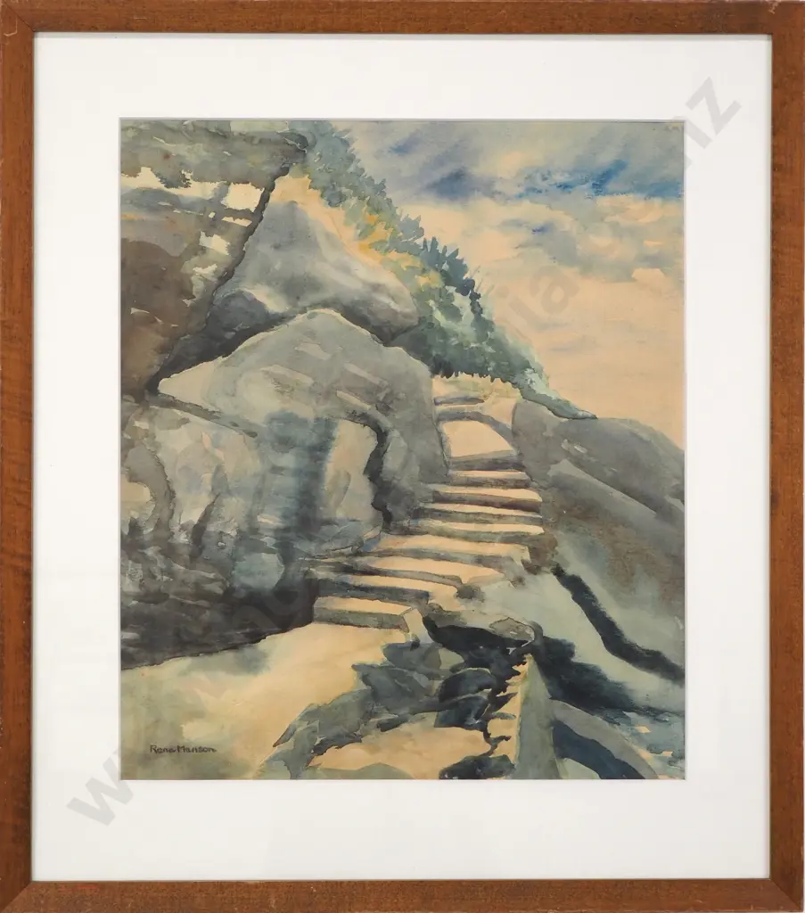 Rena Manson - Steps, Watercolour Image 1++