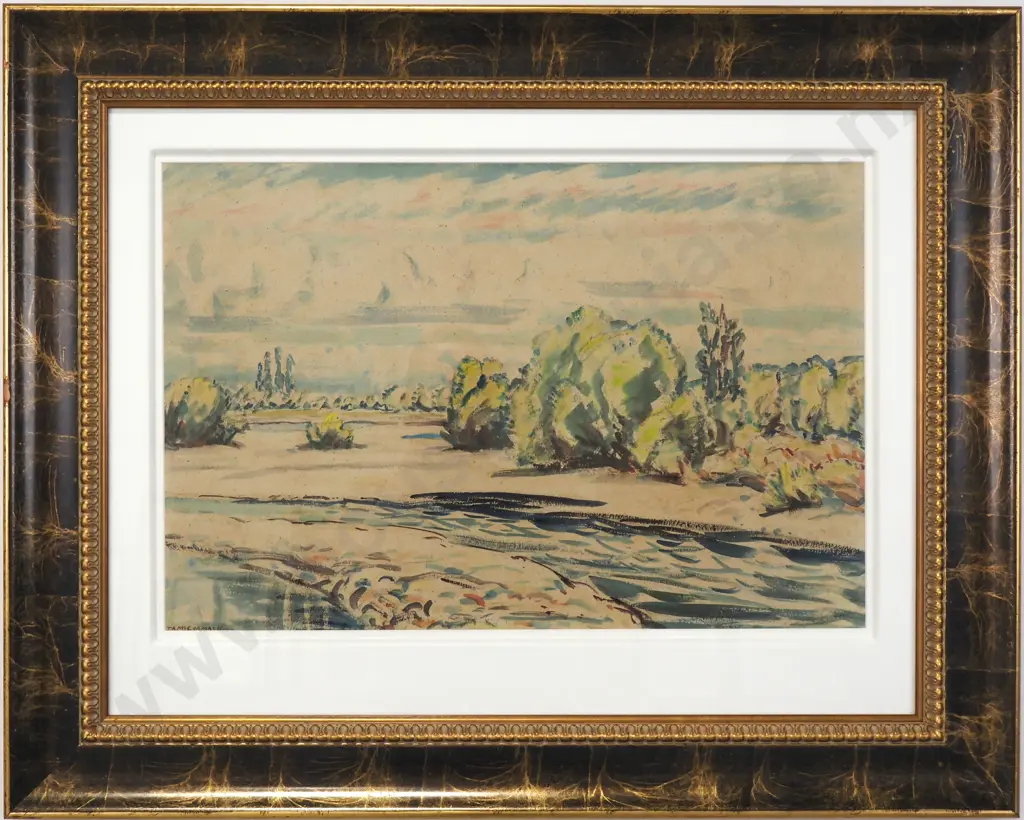 Thomas Arthur McCormack (1883-1973) - Hutt River, Watercolour Image 1++