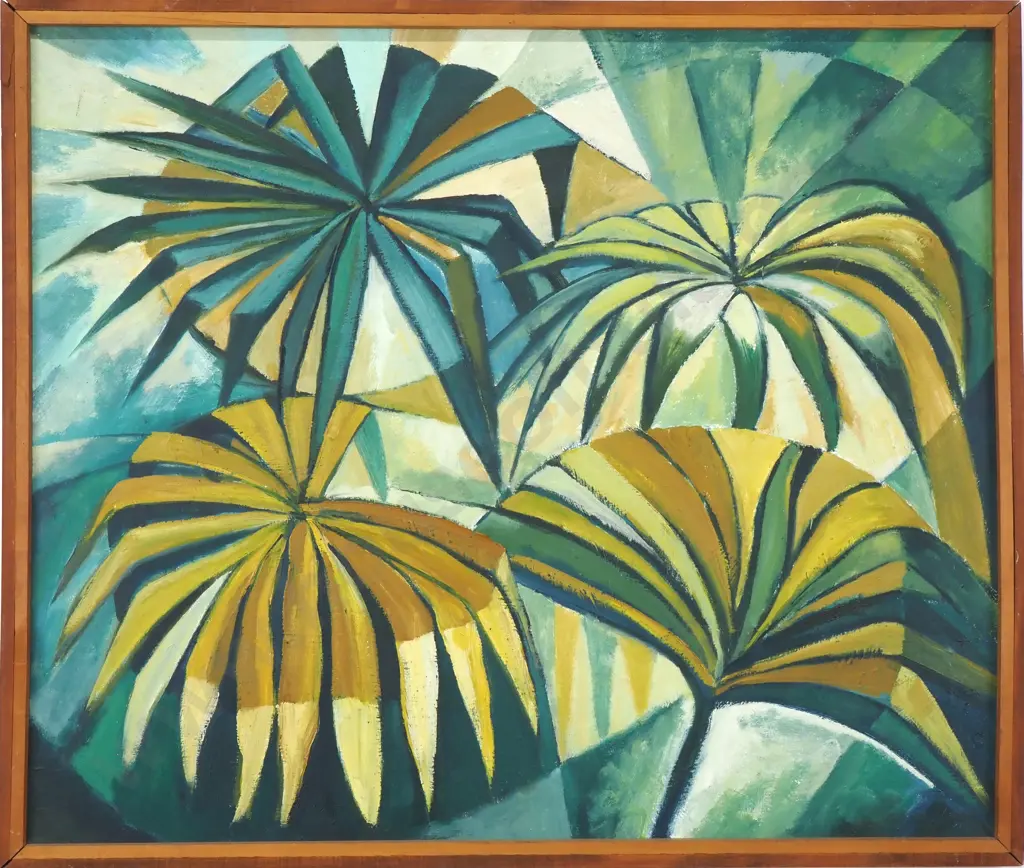 Geoffrey H Heath - Coastal Grasses, Oil on Canvas (1976) Image 1++