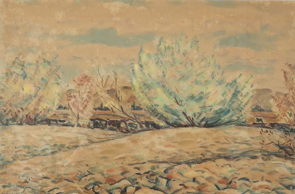 Thomas Arthur McCormack (1883-1973) - Willows, Watercolour Image 1++