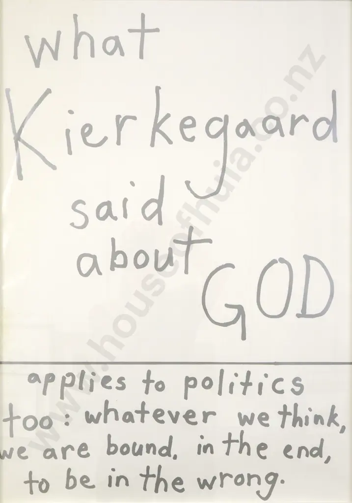 John Reynolds - Kierkegaard (Artspace), Print Image 1++