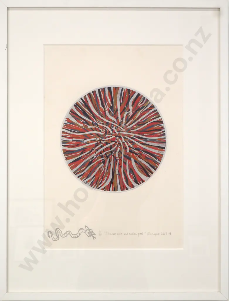 Marilyn Webb - 'Protection Work - Red Willow Water', Hand-coloured Image 1++
