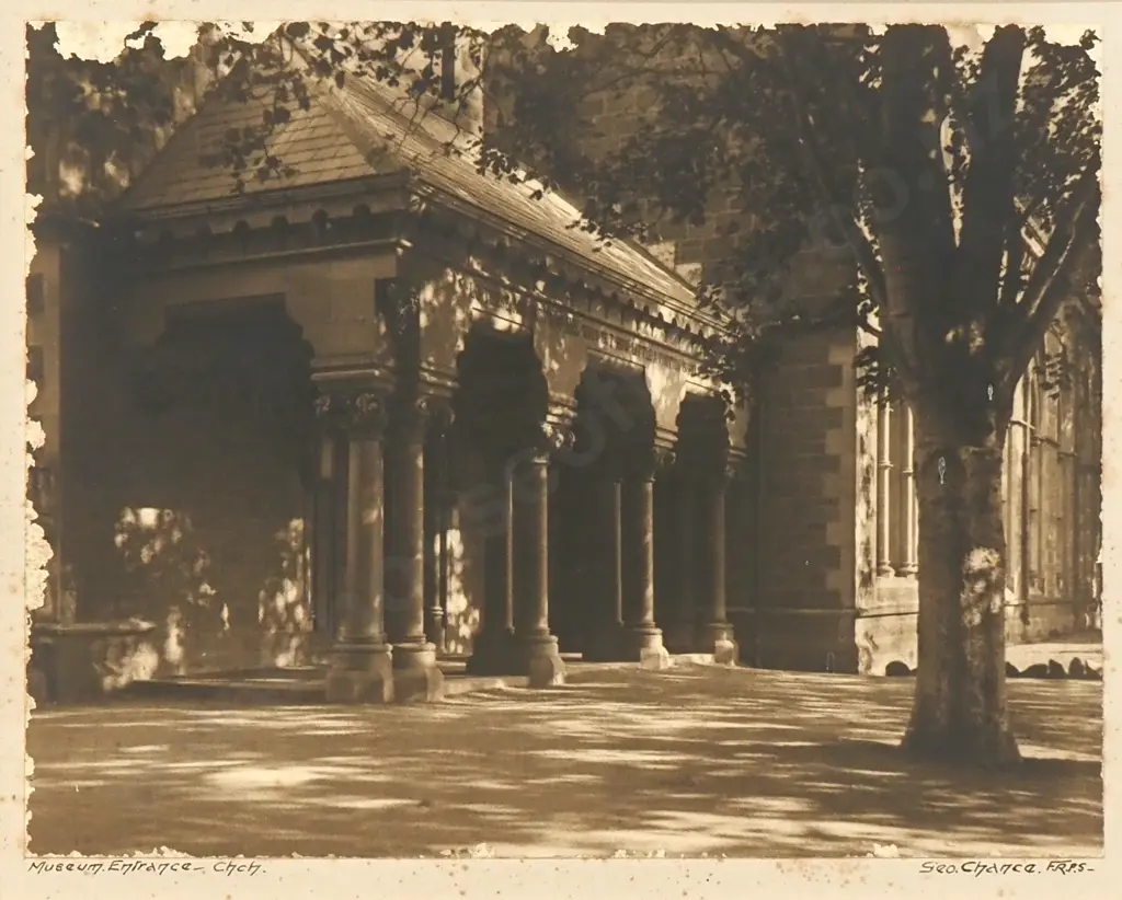Geo Chance - Museum Entrance, Christchurch, Photograph Image 1++
