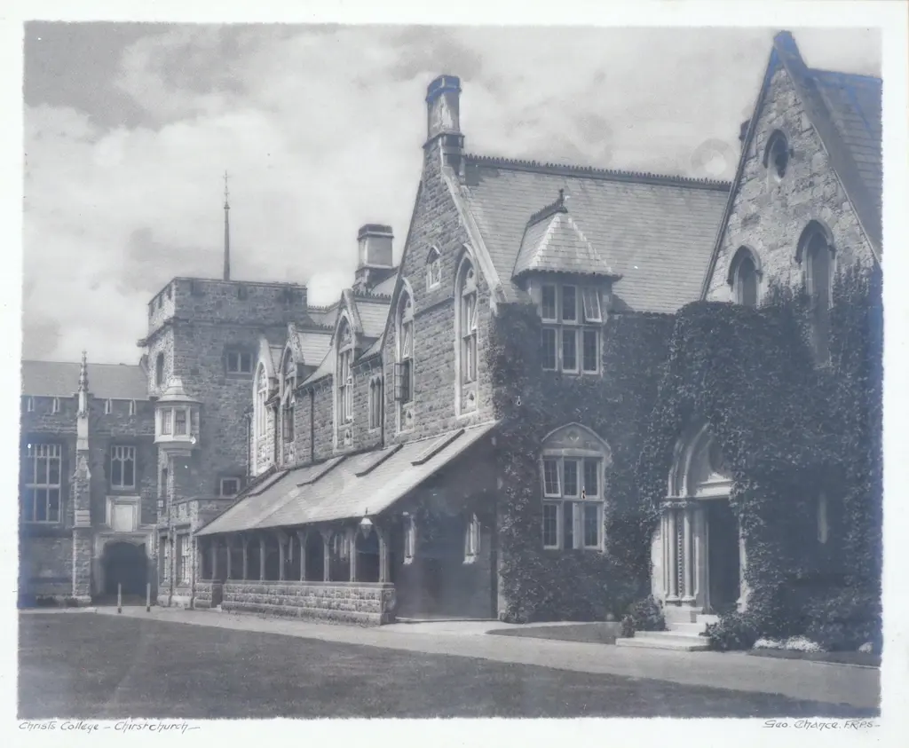 George Chance - Christ College, Christchurch, Silver Gelatin Print Image 1++