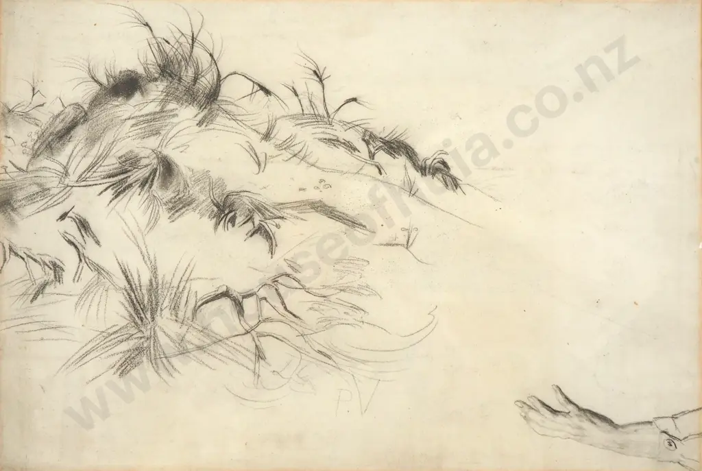 Petrus Van der Velden - Untitled, Pencil on Paper Image 1++