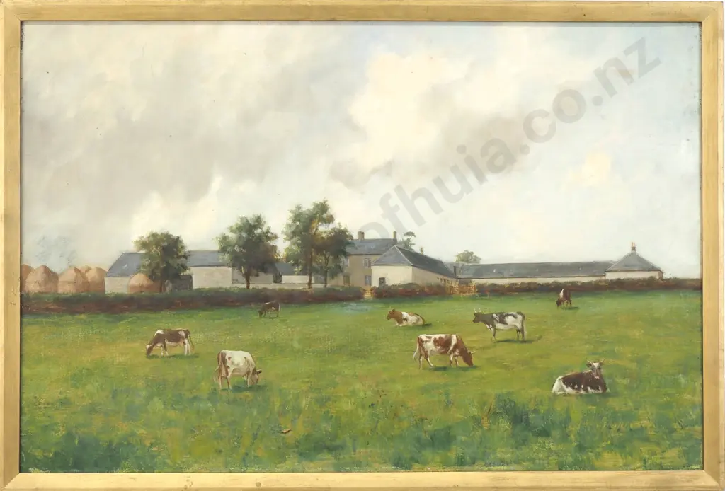 Artist Unknown - On the Farm, Oil on Canvas Image 1++
