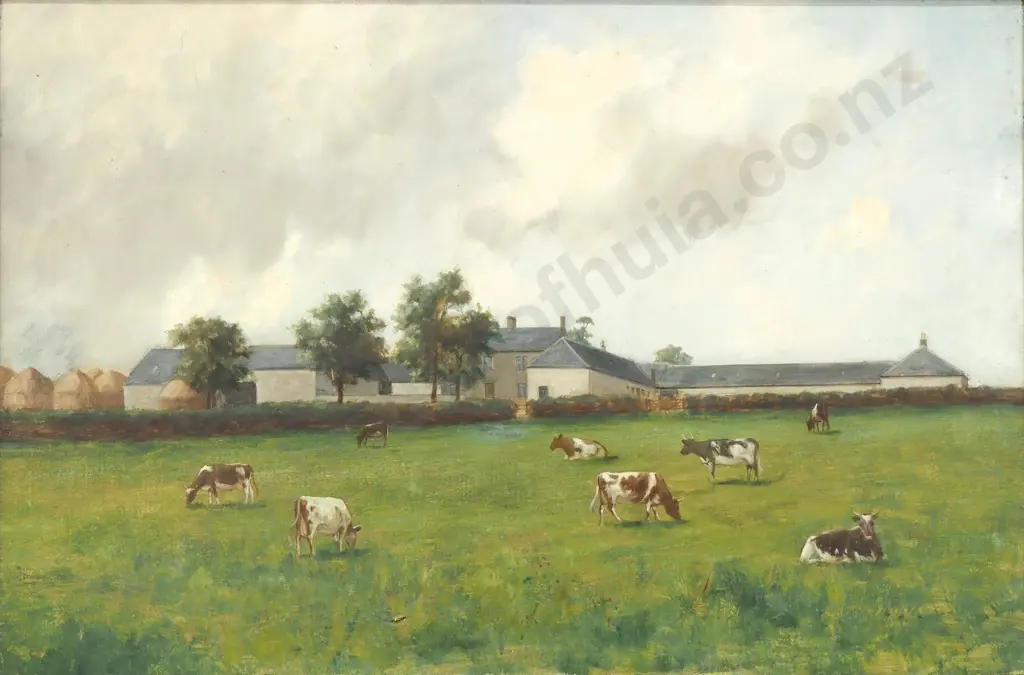 Artist Unknown - On the Farm, Oil on Canvas Image 1++
