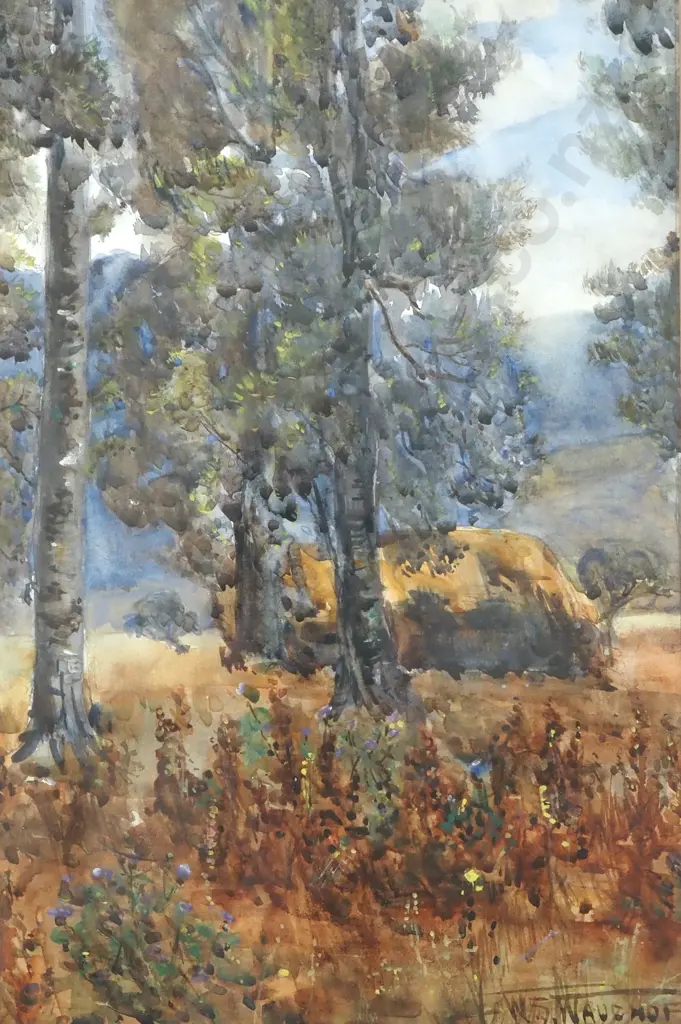 W S Wauchop - Rural Scene, Watercolour Image 1++