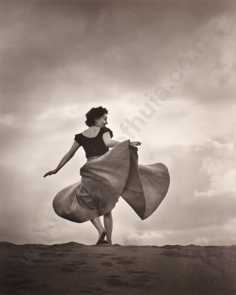 Leonard Casbolt - Figure in Landscape (1950), Bromide Print Image 1++